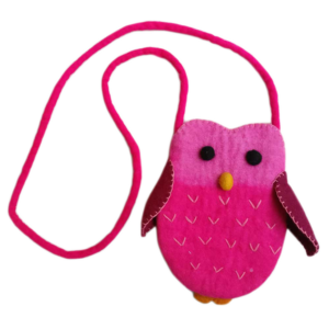 bird side felt bag