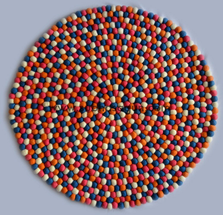 Felt Ball Rug