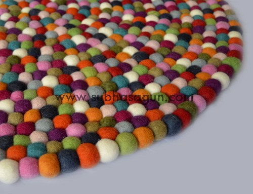 Felt Ball Rug