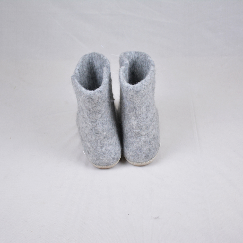 Felt Grey Boots