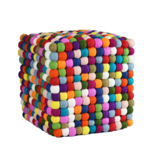 Felt Ball Pouf