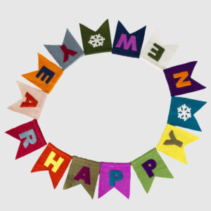Happy New Year Felt Garland