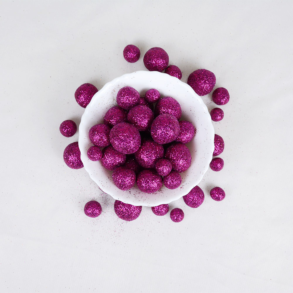 Felt Glitter Balls