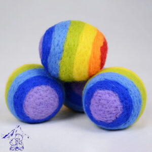 Wool Felt Rainbow Dryer Ball
