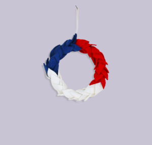 Felt Leaf Wreath