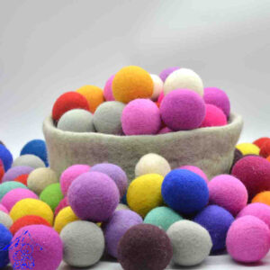 Felt Balls Multicolor Pompoms