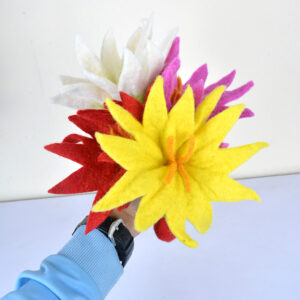 Felt Flowers for Valentine