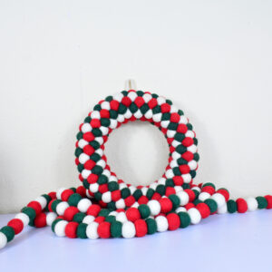 Felt Ball Christmas Wreath