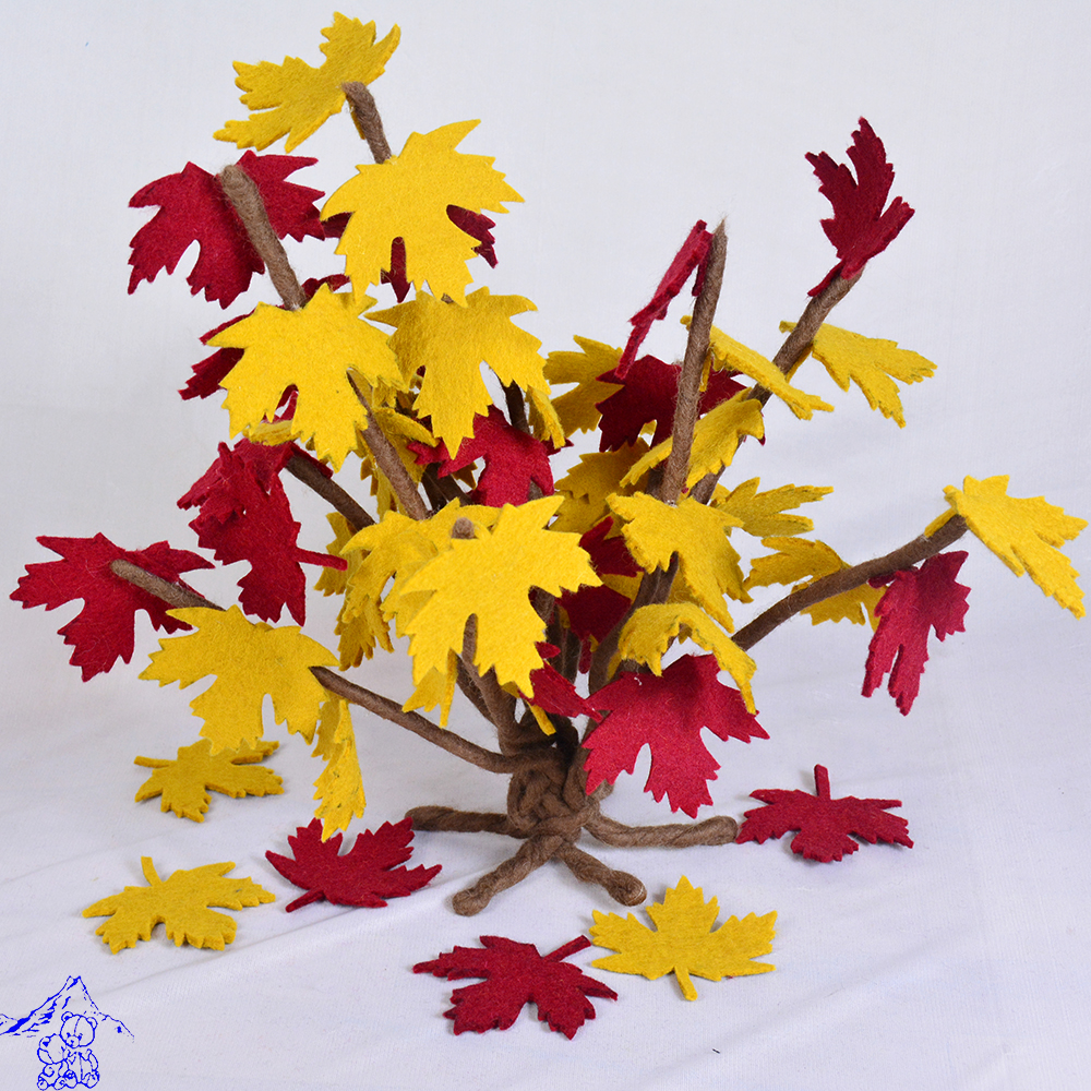 Decorated Wool Felt Thanksgiving Tree | Tree for Indoor Decoration - Image 2