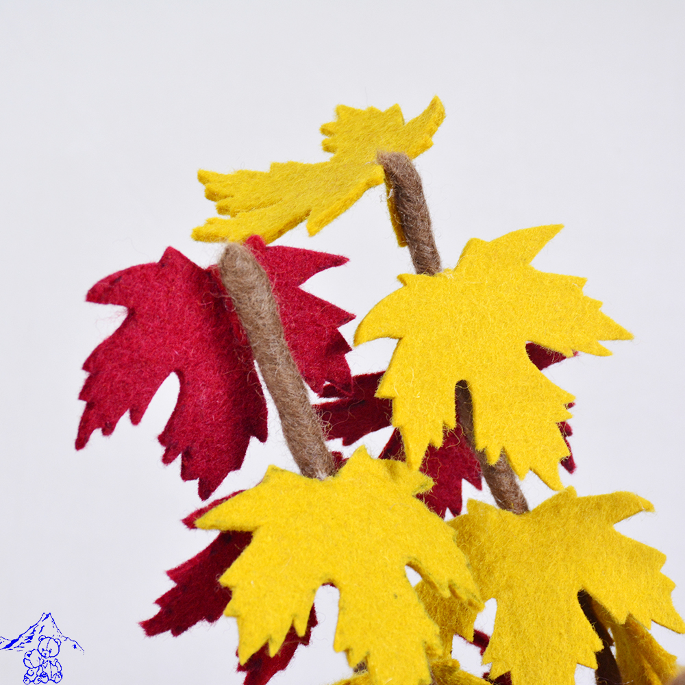 Decorated Wool Felt Thanksgiving Tree