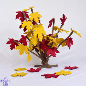Decorated Wool Felt Thanksgiving Tree