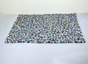 Handmade Felt Pebble Rug