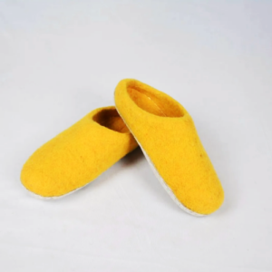 Felt Yellow Shoes