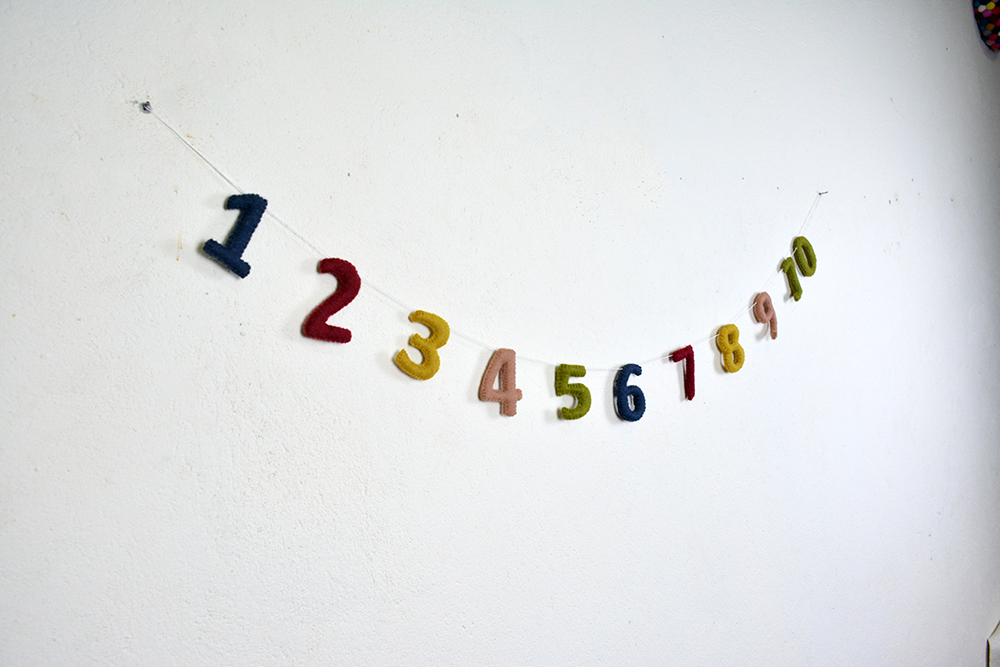 Felt Number Garland