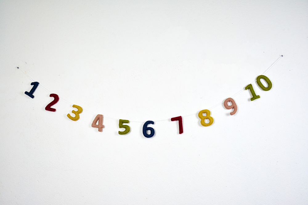 Felt Number Garland