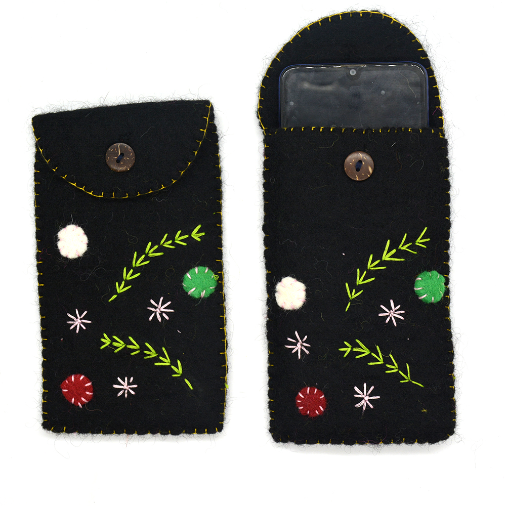 Soft Wool Felt Mobile Cover | Handmade Case - Image 4