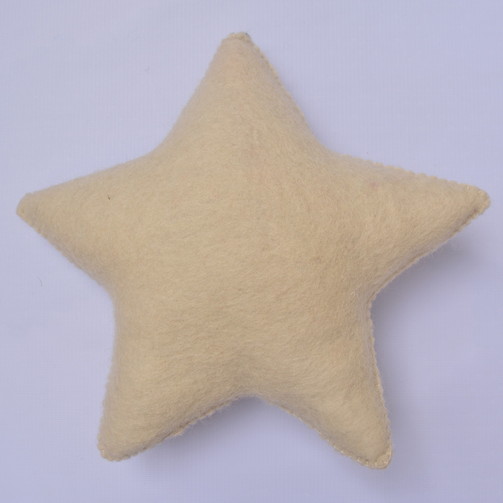 Star Shape Wool Felt Cushion - Image 3
