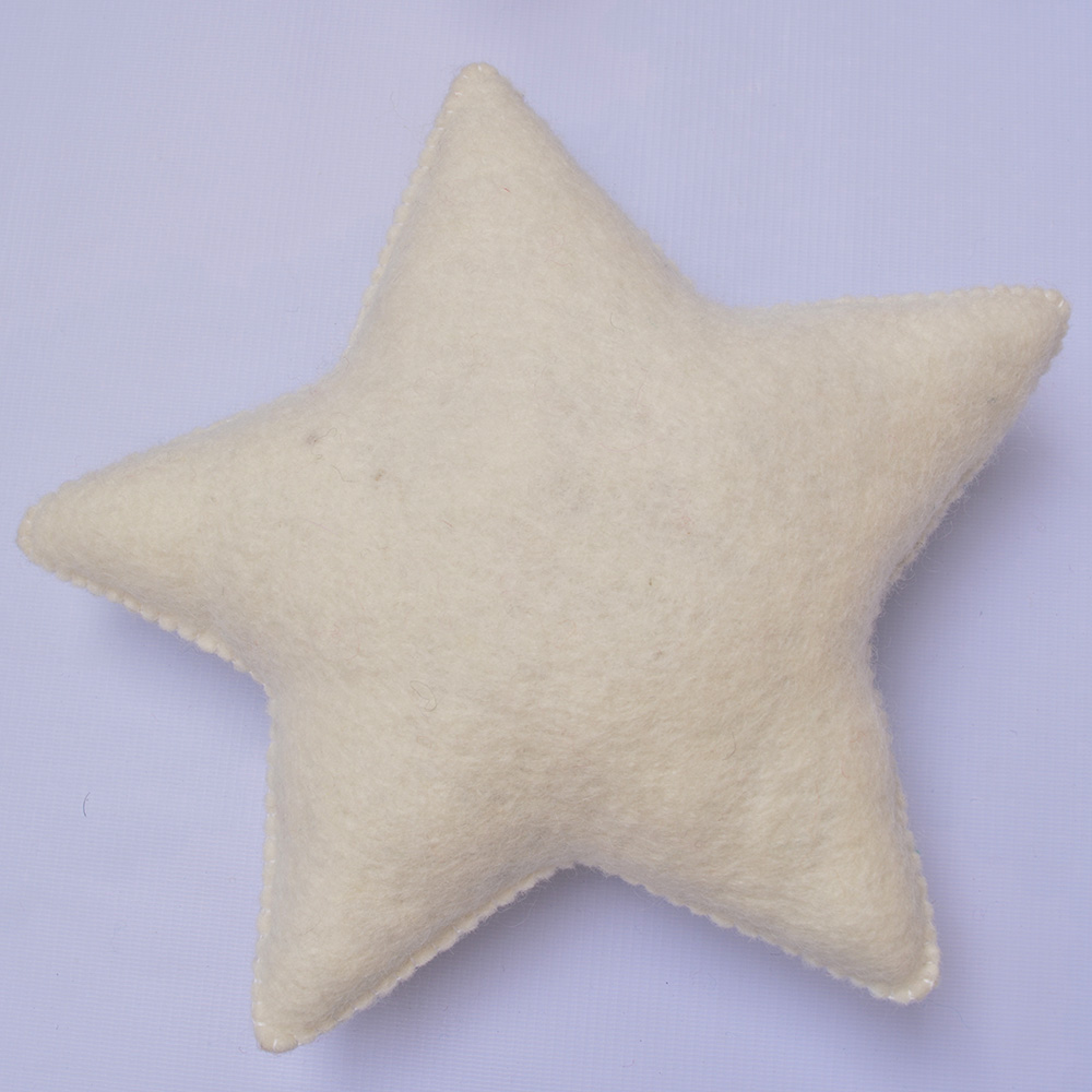 Star Shape Wool Felt Cushion - Image 7