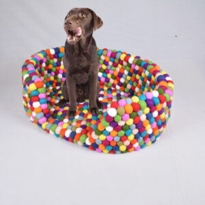 Felt Ball Dog Bed