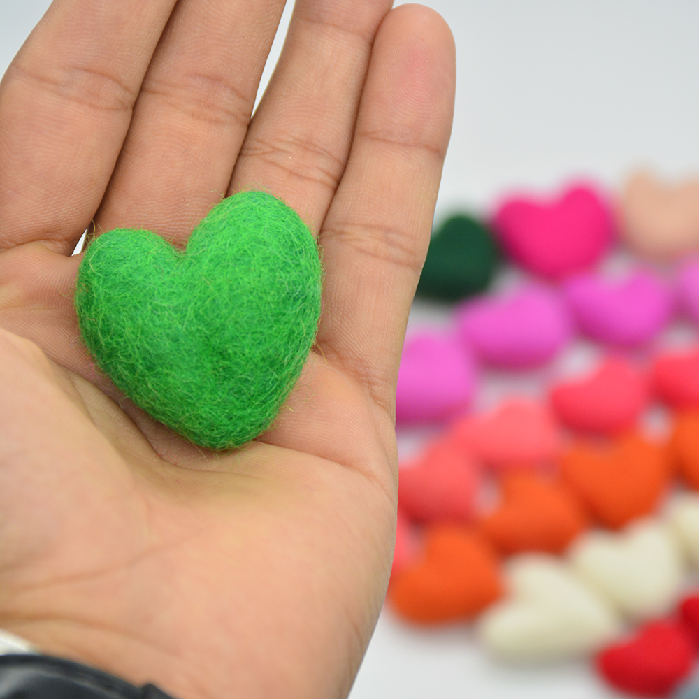100% Premium Wool Felt Heart | Heart for DIY Creation - Image 8