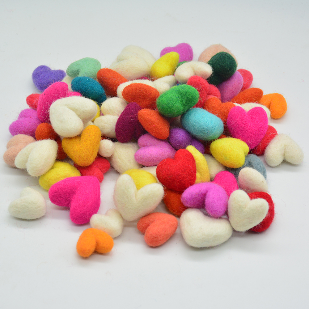 100% Premium Wool Felt Heart | Heart for DIY Creation - Image 6