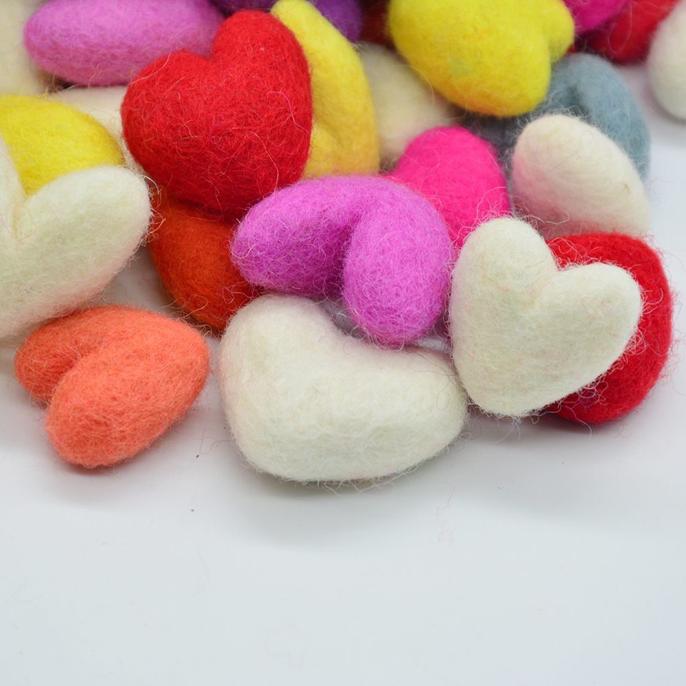 100% Premium Wool Felt Heart | Heart for DIY Creation - Image 5