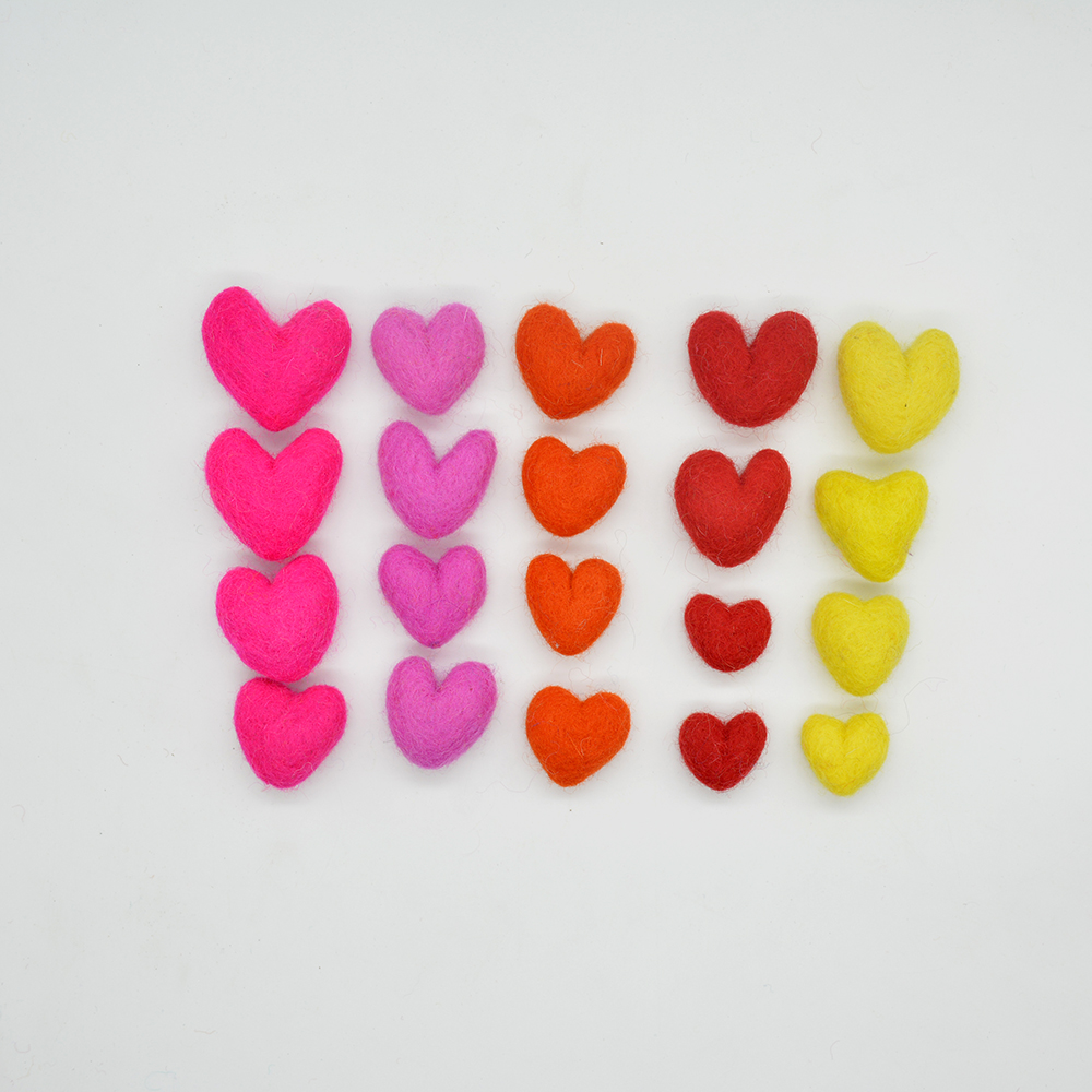 100% Premium Wool Felt Heart | Heart for DIY Creation - Image 2
