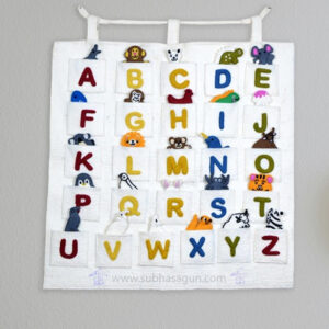 Felt Alphabet Letter Chart.