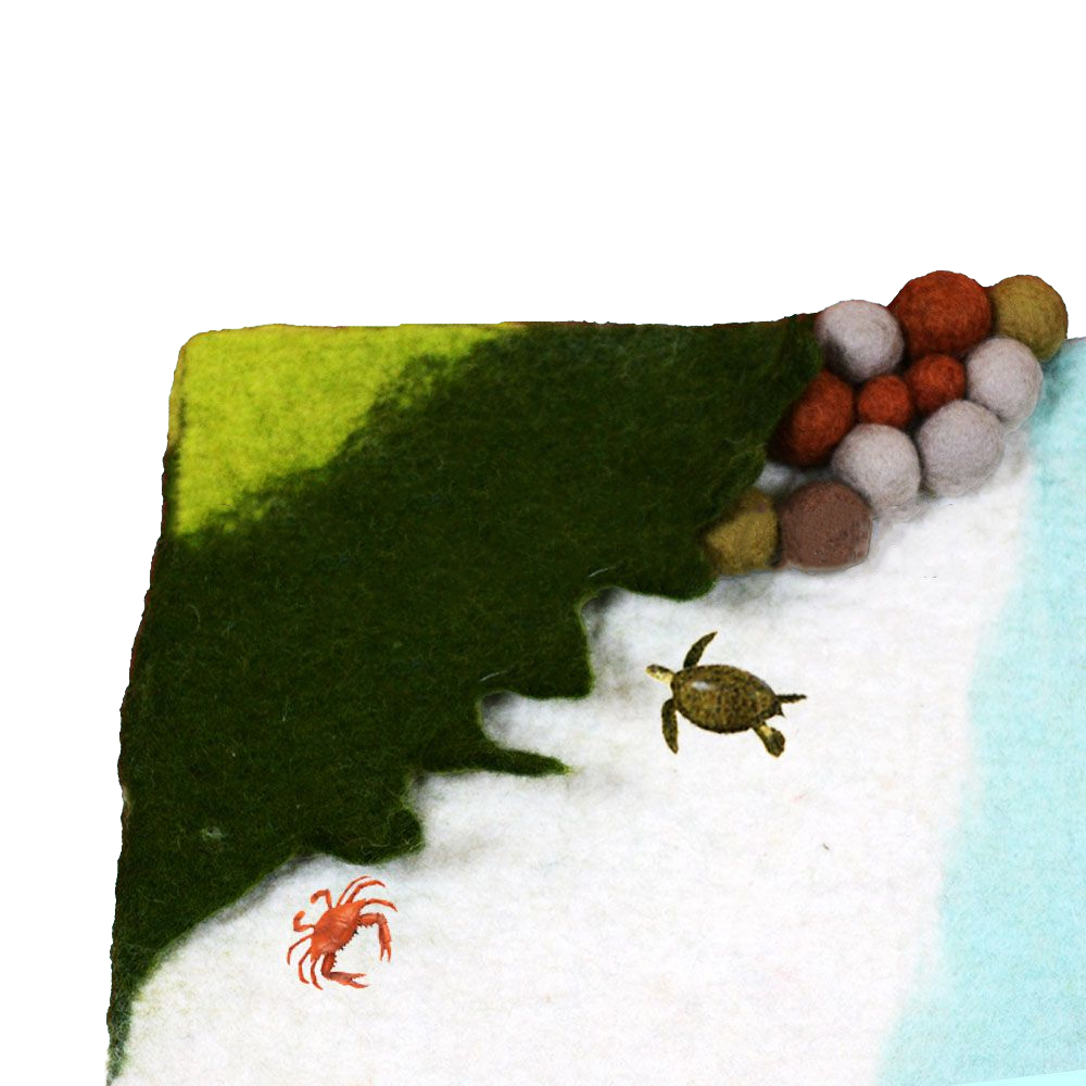 Wool Felt Ocean-Themed Play Mat - Image 2