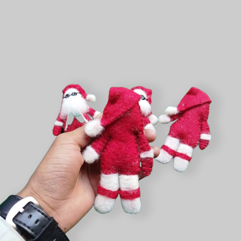 Felt Santa Claus For Christmas Decoration || Santa Claus Ornaments - Image 2