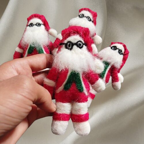 Felt Santa Claus For Christmas Decoration || Santa Claus Ornaments - Image 3