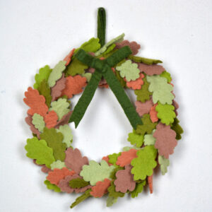 Felt leaf Wreath
