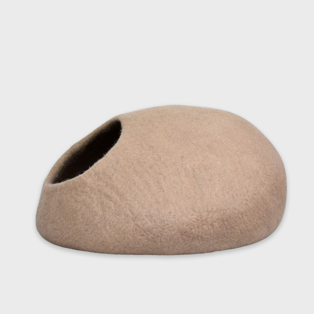 Felt Brown Cat Cave