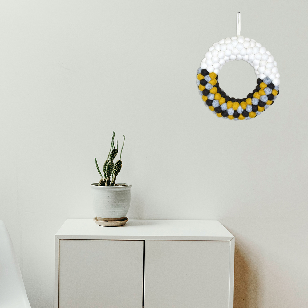 Felt Ball Wreath
